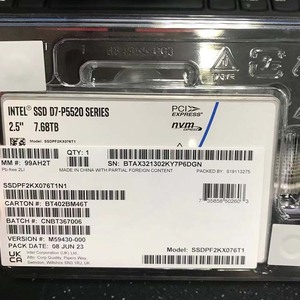 Nouveau SSD Intel P5520 1.92T/3.84T/7.68T/15.36T PCIe 4.0 X4, NVMe U.2, Disque SSD 1.92T pour - Product Image 5