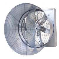 Ventilateur d'extraction conique en acier galvanisé à haut débit d'air, ventilateur papillon robuste à grand volume d'air pour élevages