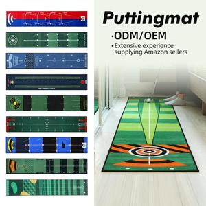 Tapete de Práctica de Golf Personalizado de Fábrica |   Tapete de Entrenamiento Profesional para Interiores/Exteriores con Guía de Alineación para Práctica en Casa y Oficina - Product Image 1