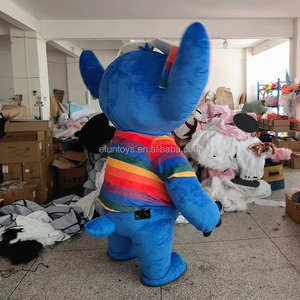 Efun profesional personalizar inflable <span class=keywords><strong>Stitch</strong></span> mascota <span class=keywords><strong>disfraz</strong></span> felpa dibujos animados <span class=keywords><strong>Rosa</strong></span> personaje azul trajes Cosplay disfraces para adultos - Product Image 4