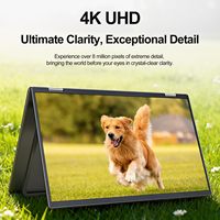 15,6 Zoll 4K UHD Tragbarer Dual-Monitor mit Schwenkverstellung und Vertikalem Bildschirmmodus für Datenanalyse und Finanzarbeit