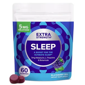 Tùy chỉnh đóng gói thuần chay giúp ngủ Gummy bổ sung 10mg Melatonin Gummies để ngủ