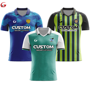 Camiseta de Fútbol Personalizada Transpirable de Secado Rápido para Adultos, Camiseta de Fútbol con Cuello Polo Sublimado y Bordado, Camisetas de Fútbol Jacquard para Hombre X5571 - Product Image 1