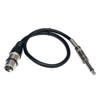 Câble de microphone ou de haut-parleur non équilibré 635 mm vers XLR femelle ou mâle, câble de mixage 15/3/5/10 conducteurs en cuivre nu