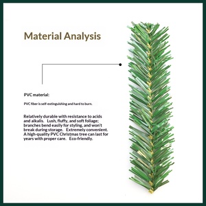 Wholesale Full PVC Flocked Dead Branch Christmas <b>Tree</b> Snowy Elf Style With <b>Lights</b> Snow Covered <b>Tree</b> Without Fence - Product Image 2