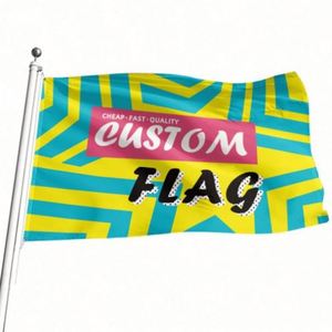 Banderas Personalizadas de Tela de Alta Calidad con Impresión a Todo Color, Promocionales y Publicitarias, de Una o Dos Caras, con 2 Ojales - Product Image 1