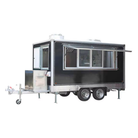 Camion-restaurant mobile en acier inoxydable 2025 de Chine, remorque alimentaire d'occasion, chariots de vente de café avec certification CE