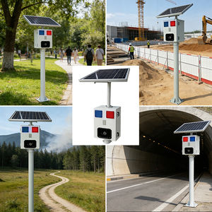 Haut-parleur solaire à capteur infrarouge avec alerte vocale pour rappel <span class=keywords><strong>de</strong></span> sécurité dans les réservoirs, <span class=keywords><strong>la</strong></span> circulation, les chantiers et <span class=keywords><strong>la</strong></span> prévention des incendies forestiers - Product Image 2