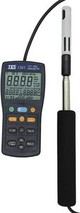 Anémomètre à fil chaud TECPEL Taiwan TES-1341 avec mesure de la vitesse de l'air de 0,2 à 20,0 m/s et mesure de la température de 0 à 50°C - Product Image 2
