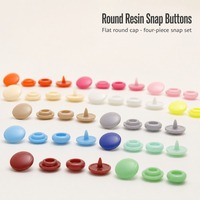 Kancing Tekan Resin T3 T5 T8 Bulat Flatback 26 Warna untuk Pakaian dan Masker Wajah