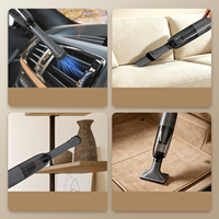 Aspiradora de Mano Inalámbrica Recargable por USB de Alta Potencia, sin Bolsa, con Motor sin Escobillas, Mini Aspiradora para Coche, Uso en Seco