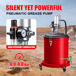 Pompe à graisse AEROPRO R806 40 litres, pompe à graisse pneumatique à air comprimé avec tuyau haute pression et pistolet à graisse - Product Image 2