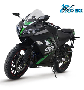 Moto sportive DL-400cc verte et noire, bicylindre, refroidissement par eau, quatre temps, pneus tubeless, amortissement hydraulique - Product Image 6