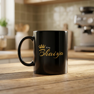 Mug à café en céramique noire, tasse à thé en céramique imprimée, mug en céramique personnalisé, tasse à café avec impression noire, mug en céramique pour le thé - Product Image 1