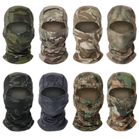 Pria uniseks tabir surya bernapas kamuflase masker Balaclava olahraga luar ruangan lari mendaki memancing ski bersepeda masker wajah penuh