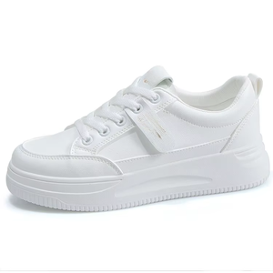 <span class=keywords><strong>รอ</strong></span>งเท้าผ้าใบผู้หญิงหนัง PU แบบส<span class=keywords><strong>ว</strong></span>มสบาย  ทรงเตี้ย  ผูกเชือก  สีขา<span class=keywords><strong>ว</strong></span>  สำหรับผู้หญิงและเด็กผู้หญิง - Product Image 2