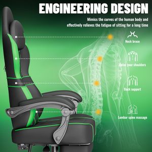 Chaise de bureau ergonomique <span class=keywords><strong>Scorpion</strong></span> avec massage, robuste, confortable, idéale pour le gaming et le télétravail, livraison gratuite - Product Image 5