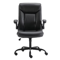 Fauteuil de Direction Classique en Cuir Réglable et Pivotant pour Bureau à Domicile