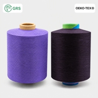 Hilo de Nailon Teñido en Solución, 100% Poliamida, Teñido en Masa, Color Duradero para Tejido de Punto y Telar