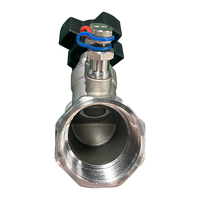 Vanne d'équilibrage manuelle en acier inoxydable 304 de type statique Navarch DN40, classe de pression PN20, contrôle de l'eau, OEM