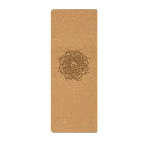Tapis de yoga en liège et caoutchouc naturel antidérapant, éco-responsable, fourni par le fabricant, idéal pour la pratique en studio de yoga