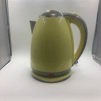 Bouilloire électrique personnalisée 1 8L grise pour le verre à eau à usage domestique avec protection contre l'ébullition et la chaleur.