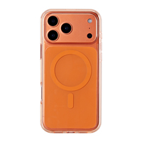 Nouvelle arrivée, coque de téléphone magnétique ultra-fine, effet peau mate, couleur unie, TPU+PC, protection 360°, antichoc, pour 17 Pro