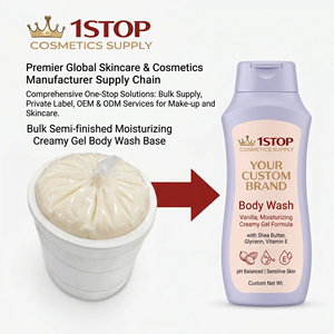 <span class=keywords><strong>Gel</strong></span> Douche Hydratant Parfumé aux Perles Formule Acides Aminés pour Peaux Sèches Sans Étiquette de Produit - Product Image 1