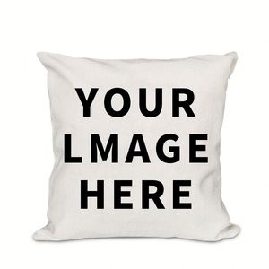 Taies d'oreiller en satin personnalisables avec logo pour sublimation - Product Image 4