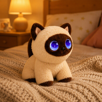 Peluche chat parlant intelligent IA - Jouet éducatif et divertissant, robot interactif avec retour émotionnel, compagnon pour enfants