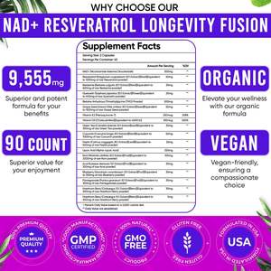 Vitaheal한 개인 라벨 팩토리 18 in 1 nad 레스베라트롤 베르베린 피세틴 케르세틴 모두 미네랄 퓨전 NAD 캡슐 - Product Image 6