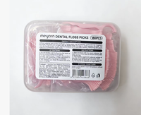 AIRKISS 180 pièces, cure-dents en nylon plastique à saveur pêche pour usage familial, pour le nettoyage des dents