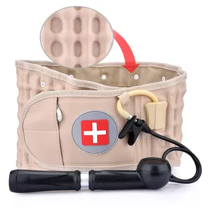 Soutien de la taille gonflable pour kinésiothérapie, disponible en 2 couleurs, ceinture de Traction lombaire, décompression lombaire, ceinture pour douleur