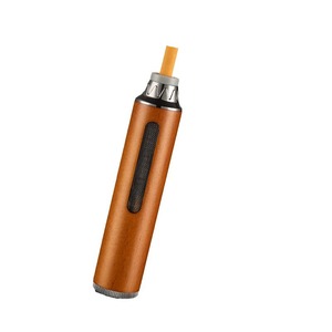 Customizable Portable Mini Round Alloy Wood <b>Ashtray</b> Anti-Drop Smokeless Purifier <b>for</b> <b>Car</b> Hotel Restaurant Office-Modern Design - Product Image 6