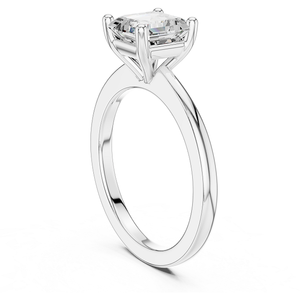 Anillo Clásico con Halo de Diamantes Corte Asscher, 1.5 Quilates, Plata de Ley 925, Regalo para Boda, Fiesta o Aniversario - Product Image 6