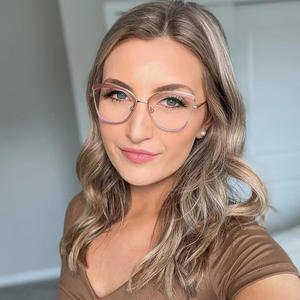 กรอบแว่นตา TR90 ทรงแคทอาย รุ่น 87105 กรอบเต็ม ป้องกันแสงสีฟ้า สำหรับทุกเพศ ขาแว่นโลหะแบบสปริง - Product Image 4