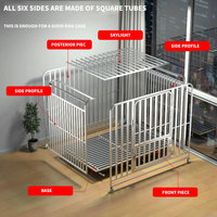 Cage pour chien en fer de qualité supérieure au meilleur prix, enclos durable pour animaux de compagnie, cage spacieuse pour chiens de petite, moyenne et grande taille