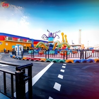 Manège géant en forme de pieuvre pour parcs d'attractions et fêtes foraines, électrique, rotatif, construction en acier, fibre de verre et métal, certifié CE, fabricant