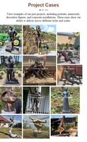 Statues personnalisées TREVI en bronze d'un vieux couple sur un banc, sculpture moderne pour ornement de parc ou de jardin