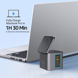 Cargador Inalámbrico Magnético Plegable OEM de 105W, 15W, 5W con Luz LED, Cargador Combinado 6 en 1, Torre de Carga con 3 Puertos USB Tipo C Magnéticos para <span class=keywords><strong>iPhone</strong></span> - Product Image 6