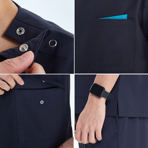 New Crew-neck Clinic Uniform <strong>Supplier</strong> <strong>Medical</strong> Uniforms Nurse Durable Breathable Dentist Laboratory Doctor Suits for Men - Product Image 5