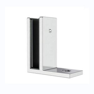 Aleader Système de garde-corps en <span class=keywords><strong>verre</strong></span> en acier inoxydable C-WF Maison <span class=keywords><strong>Terrasse</strong></span> Clôture Balustrades et mains courantes 90 ° Pince simple <span class=keywords><strong>verre</strong></span> au mur - Product Image 6