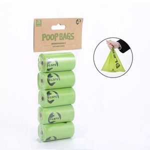 5 Rollos de Bolsas Biodegradables y Ecológicas para Desechos de Perros, con Aroma a Frutas, Logotipo Personalizado, para Uso en Exteriores - Product Image 2