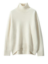 여성용 맞춤 디자인 럭셔리 오버사이즈 100% 캐시미어 스웨터 - Product Image 3