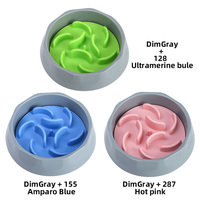 Sans Bpa nouveauté 3 en 1 chat eau nourriture tapis anti-dérapant prévenir l'étouffement Silicone alimentation lente accessoires pour animaux produits chien bol
