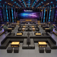 Prix d'usine – Ensemble de mobilier de discothèque commercial : banquette, tables LED, canapé modulaire pour bar et club – Solution tout-en-un