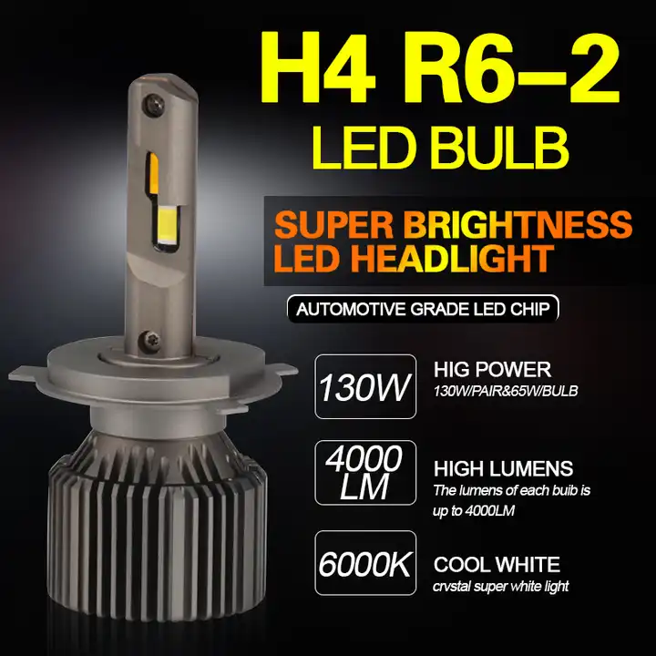 2x Super Bright H11 LED Headlights Low Beam Bulbs 6000LM 6000K Pure White  CANBUS