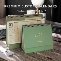 Calendrier de bureau personnalisé de qualité supérieure avec image de paysage magnifique, impression artistique décorative, calendrier mural personnalisé, impression de calendrier de bureau