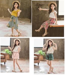 Nouvelle Collection 2019 : Robe d'été à manches évasées pour petites filles, motif floral, vente en gros Chine, vêtements pour enfants du Bangladesh - Product Image 4
