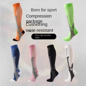 Chaussettes de compression sportives pour fitness, saut à la corde, marathon, course à pied, amincissantes, imprimées à la sérigraphie, tendance - Product Image 2